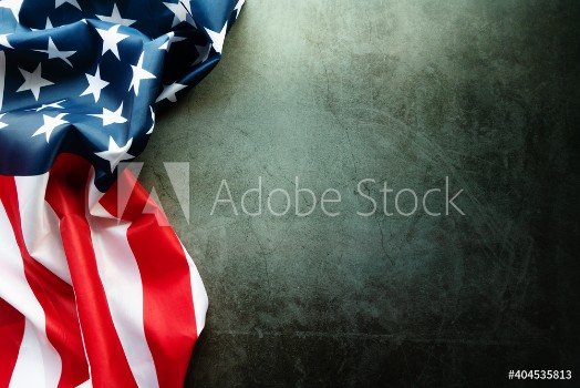 Picture of Martin Luther King Day Anniversary - American flag on abstract background